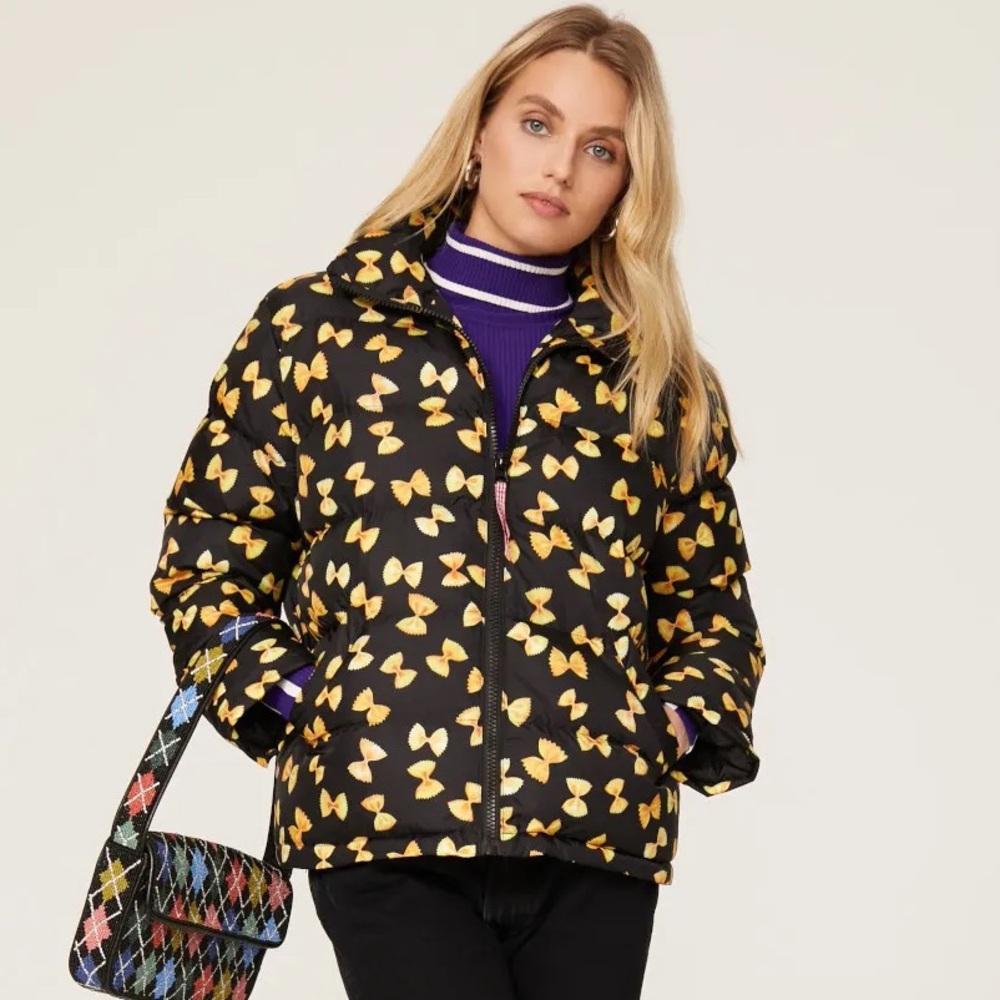 Rachel Antonoff Pasta Parker Puffer Size Large Quilted Down Jacket - Picture 3 of 11